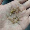 Earring Post w/ 4MM Flat Pad, Gold-Plated (144 Pieces) 