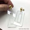 Earring Post with 8mm Half Ball and Loop, Imitation-Rhodium (72 Pieces) 