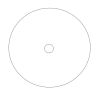 9mm Clear Plastic Disc Stabilizer w/ Hole (144 Pieces) 