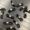 Eyeglass & Sunglass Holder Chain Connector, Black w/ Silver (72 Pieces) 