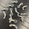 Eyeglass & Sunglass Holder Chain Connector, Clear with Silver (72 Pieces) 