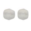 Fire-Polish Glass, Round Faceted Bead-Choose Size (Frosted Crystal AB) 