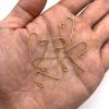 Plain Fish Hook Earwire  with Ball, Gold Vermeil  (10 Pieces) 