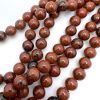 10mm Smooth Round, Mahogany Obsidian Beads (16