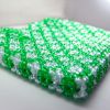 Large Green & Clear Faceted Bead Purse 