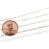 Sterling Silver, 2x1mm Round Cable Chain (Per Yard) 