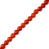 Smooth Round, Red Carnelian Stone Beads, Choose Size (16