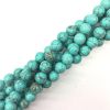 Smooth Round, Stabilized Turquoise Beads, Choose Size (16