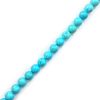 8mm Smooth Round, Stabilized Turquoise Beads (16