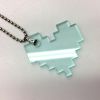 Acrylic Pendant, Green Tint, Hamsa Hand (Each) 