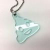 Acrylic Pendant, Green Tint, Best Friends Pull-Apart Heart (1 Pair) 