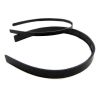 Black Plastic Headband Base (9mm) (12 Pieces) 