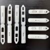 White Plastic Hair Barrette Clip, With 3 Holes, 54mm (72 Pieces) 