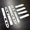 White Plastic Hair Barrette Clip, With 3 Holes, 45mm (72 Pieces) 