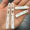 White Plastic Hair Barrette Clip, With 3 Holes, 54mm (72 Pieces) 