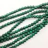 6mm Smooth Round, Natural Malachite Beads (16