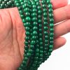 Smooth Round, Natural Malachite Beads, Choose Size (16