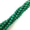 8mm Smooth Round, Natural Malachite Beads (16