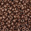 Mini Pony Beads, 6.5x4mm, Opaque Brown (Approx. 1000 Pieces) 