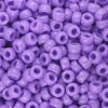 Mini Pony Beads, 6.5x4mm, Opaque Light Purple (Approx. 1000 Pieces) 