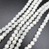Smooth Round, White MOP (Mother of Pearl) Beads, Choose Size (16