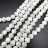 Smooth Round, White MOP (Mother of Pearl) Beads, Choose Size (16