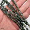 4mm Smooth Round, Moss Agate Beads (16