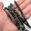 6mm Smooth Round, Moss Agate Beads (16