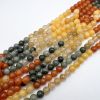 6mm Smooth Round, Multi Rutilated Quartz Beads (16