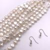 8-9mm Potato Freshwater Pearls, White (16