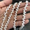 4/5mm Top-Drilled Dancing Freshwater Pearls, White (16