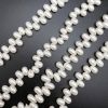8/9mm Top-Drilled Dancing Freshwater Pearls, White (16