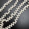 8/9mm Top-Drilled Dancing Freshwater Pearls, White (16