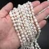 7/8mm Baroque Keshi Freshwater Pearls, White (16
