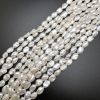 8/9mm Baroque Keshi Freshwater Pearls, White (16