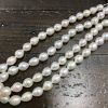 10-11mm Oval Freshwater Pearls, White (16