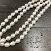 10-11mm Oval Freshwater Pearls, White (16