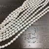 6-7mm Oval Freshwater Pearls, White (16