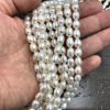 6-7mm Oval Freshwater Pearls, White (16