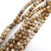 6mm Smooth Round, Picture Jasper Beads (16