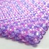 Small Pink & Purple Faceted Bead Purse 