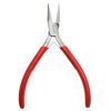 Serrated Chain-Nose Pliers with Spring, 120mm, Red Handle (Each) 