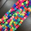 Polymer Clay Beads, Hearts, Mixed Colors (16