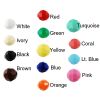Black - Faceted Opaque Plastic Beads (Choose Size) (Pack) 