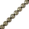 6mm Smooth Round, Pyrite Beads (16