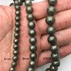 Smooth Round, Pyrite Beads, Choose Size (16