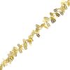 Chain with Mini Razor Blade Charms, Steel, Gold (Per Foot) 