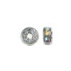 4.5MM Rhinestone Rondelles -Crystal-AB/Silver (24PC) 