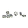 4.5MM Rhinestone Rondelles -Crystal-AB/Silver (24PC) 