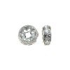 5MM Rhinestone Rondelles -Crystal/Silver (24PC) 